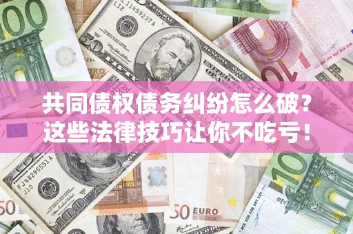 北京共同债权债务纠纷怎么破？这些法律技巧让你不吃亏！