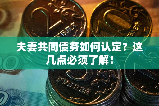北京夫妻共同债务如何认定？这几点必须了解！