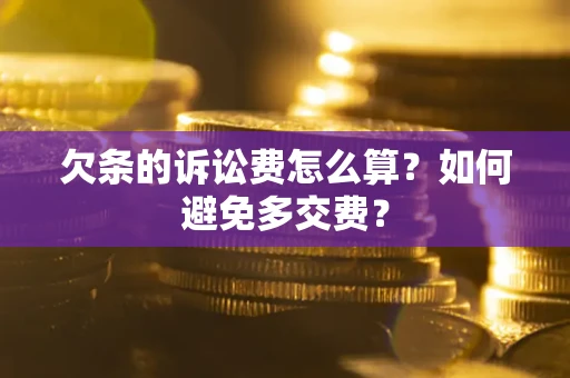 北京欠条的诉讼费怎么算？如何避免多交费？